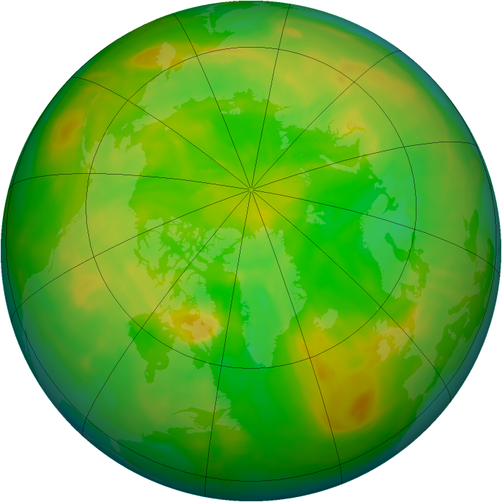 Arctic ozone map for 05 June 2014